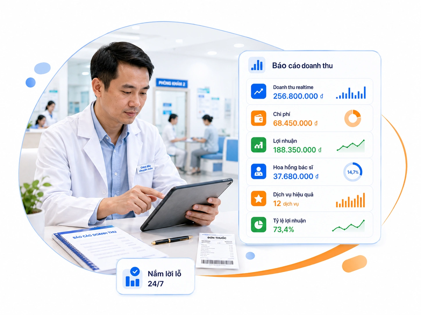Báo cáo doanh thu chi tiết