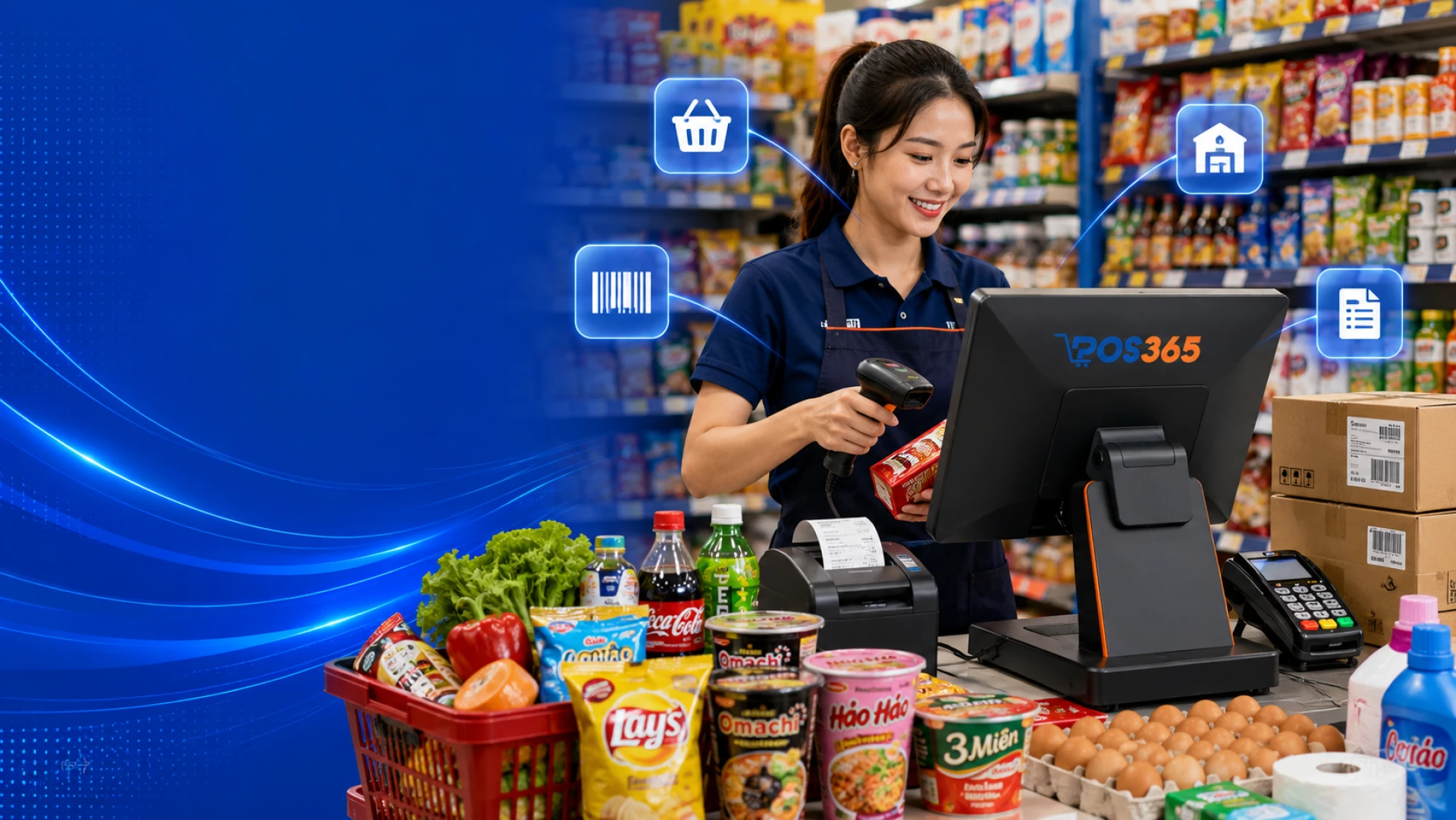 Phần mềm quản lý tiệm tạp hóa, siêu thị mini - Quét mã tính tiền siêu tốc