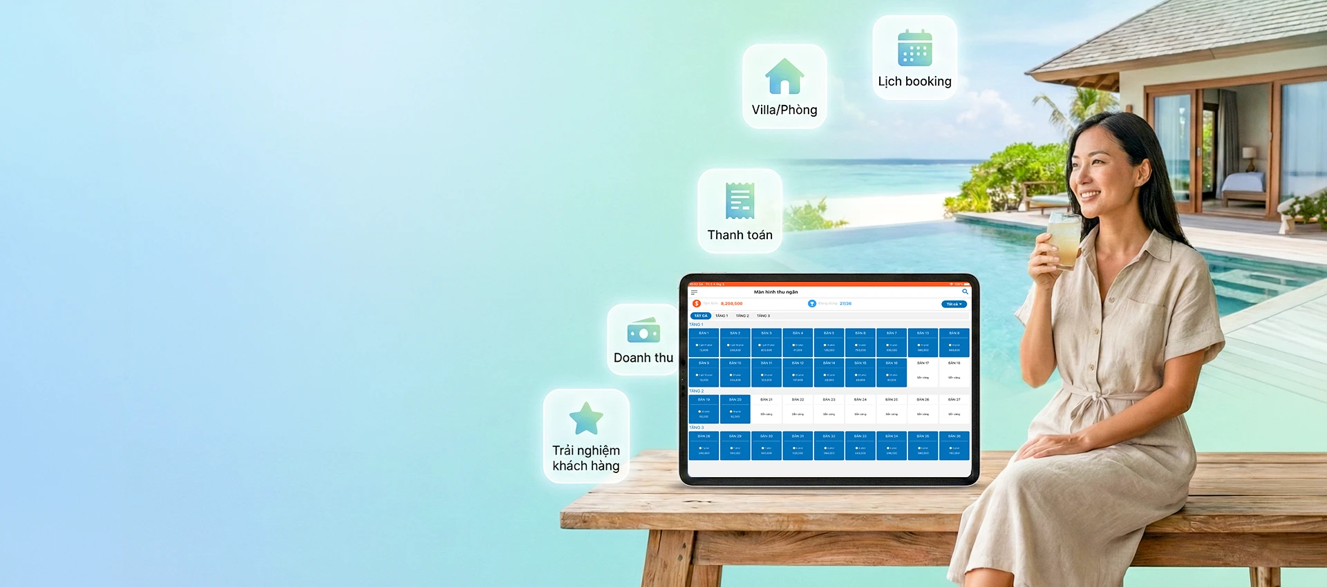 Phần mềm quản lý bán hàng Homestay & Villa Resort