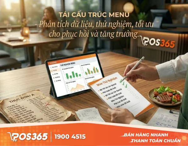 Tái cấu trúc thực đơn sau thời kỳ vắng khách: Các bước thử nghiệm
