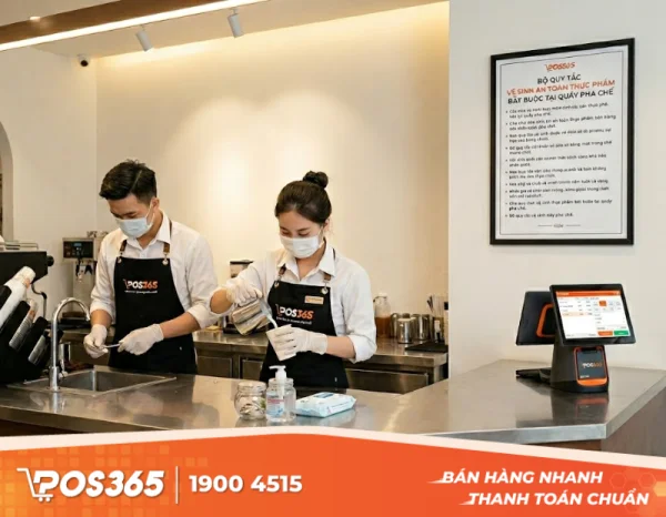 Bộ quy tắc vệ sinh an toàn thực phẩm bắt buộc tại khu vực quầy pha chế