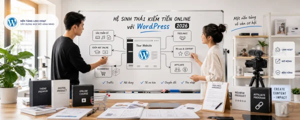 8 cách kiếm tiền từ WordPress thực chiến, hiệu quả 2026