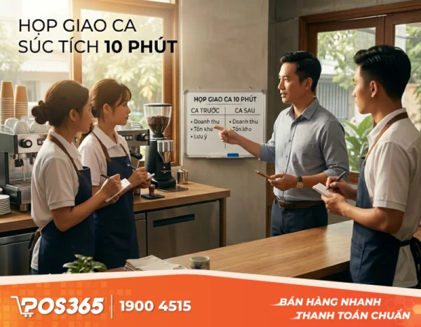 Cách tổ chức buổi họp giao ca quán cafe hiệu quả, súc tích trong 10 phút