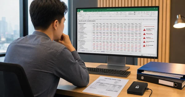 Rủi ro tiềm ẩn khi sử dụng mẫu file Excel quản lý doanh thu quán karaoke