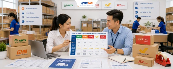 So sánh phí ship COD của 5 đơn vị vận chuyển lớn năm 2026