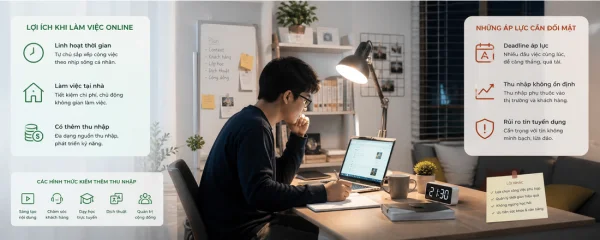 12 việc làm thêm kiếm tiền online uy tín, thu nhập cao (Update 2026)