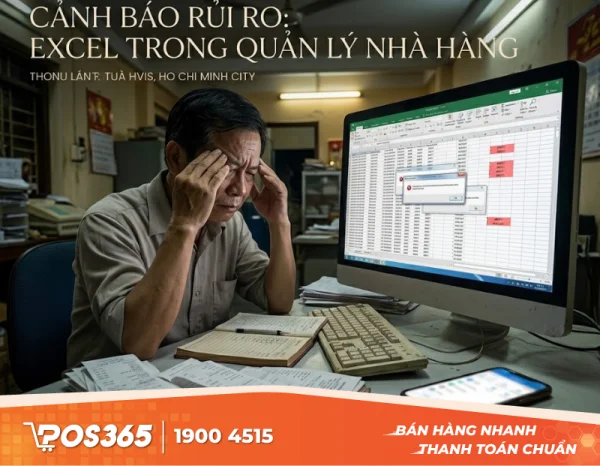 Cảnh báo rủi ro khi dùng phần mềm quản lý nhà hàng miễn phí bằng Excel