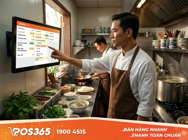 Tích hợp hệ thống KDS: Xóa sổ tình trạng chế biến nhầm, sót món