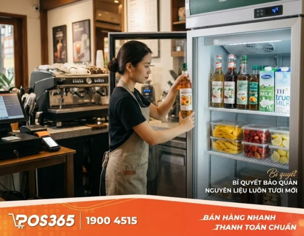 Cách bảo quản nguyên liệu pha chế (sữa, syrup, trái cây) luôn tươi mới