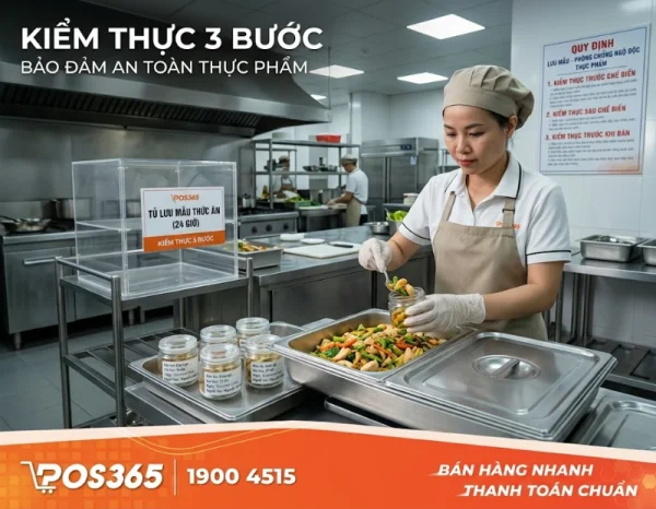 Quy định về lưu mẫu thức ăn (Kiểm thực 3 bước) chống ngộ độc thực phẩm