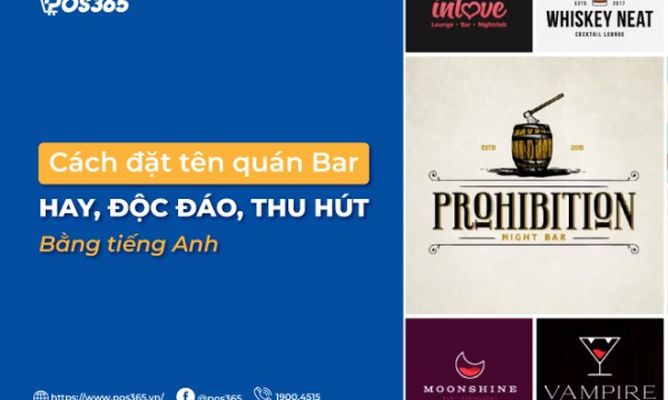 Cách đặt tên quán bar hay, độc đáo, thu hút bằng tiếng Anh