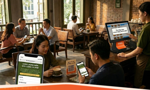 Hệ thống Wifi Marketing: Vừa cung cấp mạng, vừa thu thập Data khách hàng