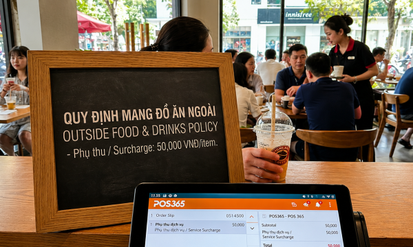 Quy định và cách thu phí khi khách mang đồ ăn uống từ ngoài vào