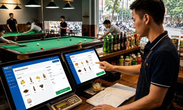 Quy trình định lượng nguyên liệu F&B và tự động trừ kho quán bida