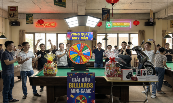 Ý tưởng mini-game, bốc thăm trúng thưởng độc đáo tại quán bida