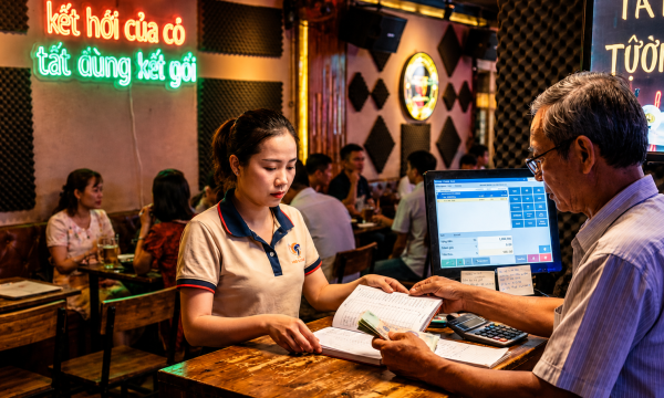 Quy trình bàn giao ca thu ngân quán karaoke để không lệch một đồng
