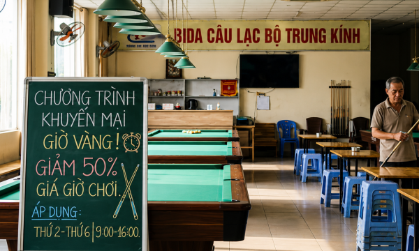 Tuyệt chiêu khuyến mãi lấp đầy bàn trống giờ thấp điểm sáng/chiều