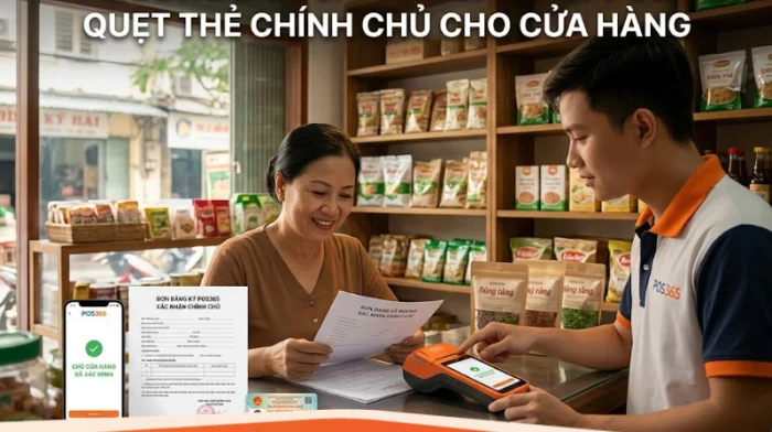 Thủ tục đăng ký máy POS quẹt thẻ ngân hàng chính chủ cho cửa hàng
