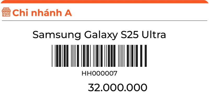 Quản lý sản phẩm điện máy theo model – cấu hình – seri chính xác