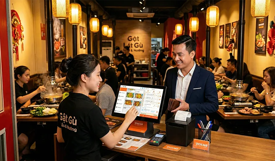 Lẩu Nướng Gật Gù - Giải pháp In Bếp/Bar Tách Biệt